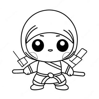 Slatki Crtani Ninja Bojanka 14154-3099