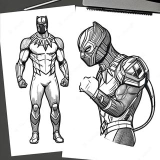 Crni Panter Sa Vibranijum Odelo Bojanka 14340-3131