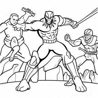 Crni Panter Se Bori Protiv Zlikovaca Bojanka 14343-3141