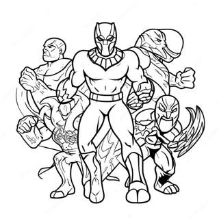 Crni Panter Se Bori Protiv Zlikovaca Bojanka 14343-3142