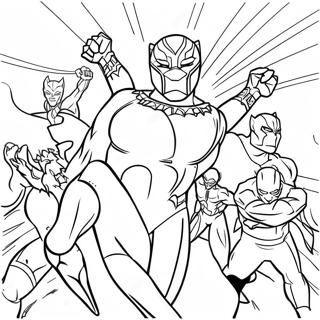 Crni Panter Se Bori Protiv Zlikovaca Bojanka 14343-3143