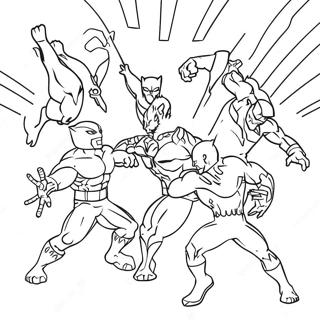 Crni Panter Se Bori Protiv Zlikovaca Bojanka 14343-3144