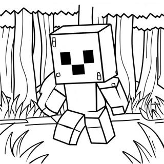 Bojanka Sa Minecraft Creeper Om U Sumi 1451-982