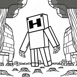 Bojanka Sa Minecraft Enderman Om U Noci 1453-2387