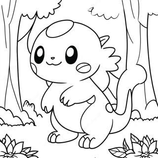 Legendarni Pokemon U Sumi Bojanka Бојанке