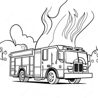 Vatrogasno Vozilo Reaguje Na Hitnu Situaciju Bojanka 14991-3279