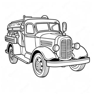 Vintage Vatrogasno Vozilo Bojanka 14992-3281