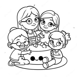 Crna Devojcica Se Igra Sa Prijateljima Bojanka 15893 3477