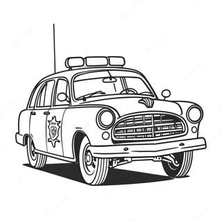 Vintage Policijski Auto Za Bojanje 16080 3512