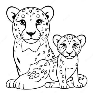 Gepardica Sa Mladuncem Bojanka 17889 3911