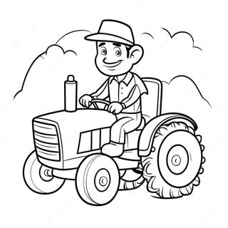 Karton Traktor Sa Srecnim Farmerom Bojanka 18162-3971