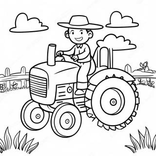 Karton Traktor Sa Srecnim Farmerom Bojanka 18162-3972