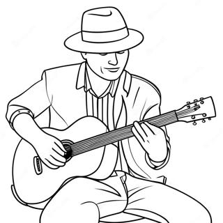 Gitarista Svira Gitaru Bojanka 18436-4031