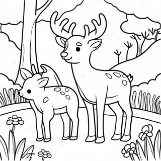 Karton Porodica Srna U Livadi Bojanka 18902-4136