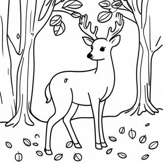 Realisticna Srna U Jesenjem Liscu Bojanka 18903-4138