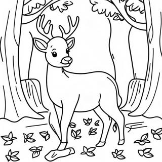 Realisticna Srna U Jesenjem Liscu Bojanka 18903-4139