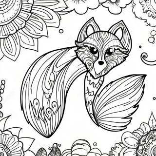 Obojena Stranica Sa Mastovitim Repovima Lisice 19262 4210