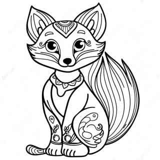 Obojena Stranica Sa Mastovitim Repovima Lisice 19262 4212