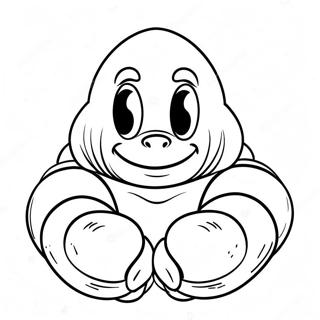 Knuckles Sa Crvenim Rukavicama Bojanka Бојанке