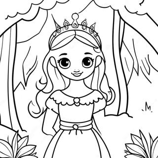 Magicalna Princeza U Zacaranoj Sumi Za Bojanje 2087-2081