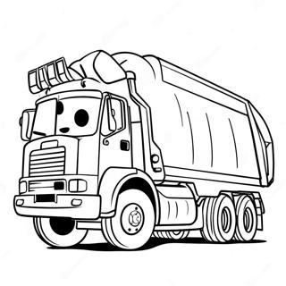 Veliki Kamion Za Smece Sa Srecnim Vozacem Bojanka 21107-4610