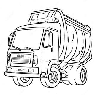 Veliki Kamion Za Smece Sa Srecnim Vozacem Bojanka 21107-4612