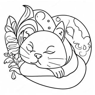 Umorna Macka Koja Spava Bojanka 2174-2794