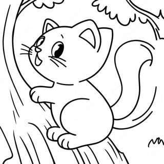 Avanturisticka Macka Koja Se Penje Na Drvo Bojanka 2175-288