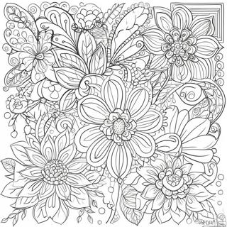 Slozen Cvjetni Obrasci Bojanka 22747 4967