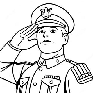 Herojski Vojnik Koji Saluira Bojanka 23794-5191