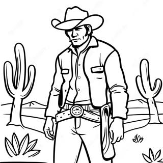 Bojanka Sa Robusnim Kaubojem U Pustinji 27380 5971