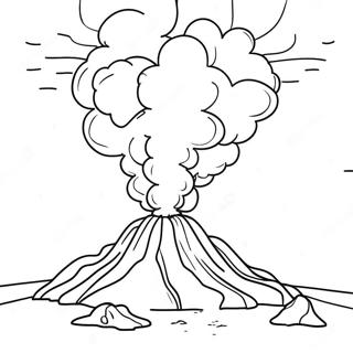 Bojanka Scena Erupcije Vulkana 28582-6231