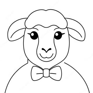 Ovca Sa Leptir Masnom Za Bojanje 30034-6545