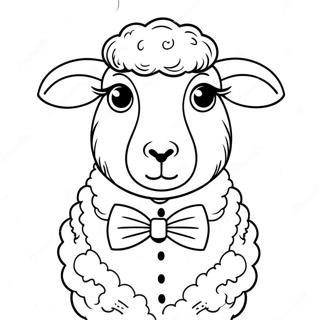 Ovca Sa Leptir Masnom Za Bojanje 30034-6546