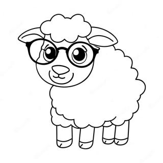 Karton Ovca Sa Naocarima Za Bojanje 30035-6550