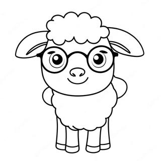 Karton Ovca Sa Naocarima Za Bojanje 30035-6551