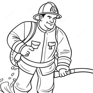 Vatrogasac Sa Crevom U Akciji Za Bojanje 30299-6600