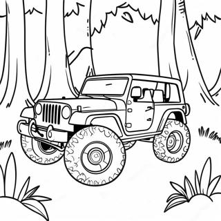 Dzip Vozi Kroz Sumu Bojanka 30816 6730