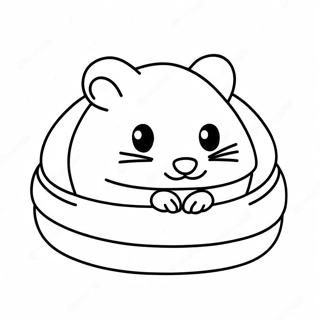 Hrcak Koji Spava U Udobnom Krevetu Za Bojanje 31649-6909