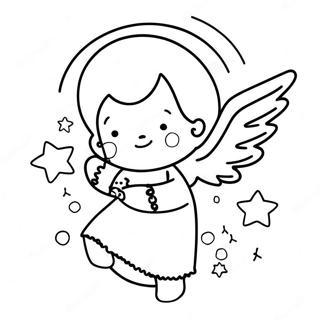 Razigrani Andeo Sa Zvezdom Za Bojanje 31824-6942