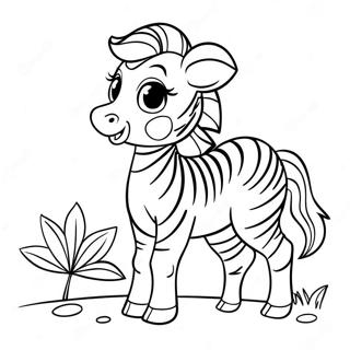 Razigrani Mladunac Zebre Bojanka 32022 6985