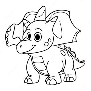 Kartonasti Triceratops Se Igra Bojanka 32285-7037