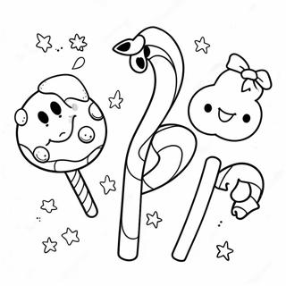 Razigrani Likovi Bombonjere Stranica Za Bojanje 33984 7426