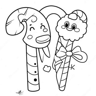 Razigrani Likovi Bombonjere Stranica Za Bojanje 33984 7427