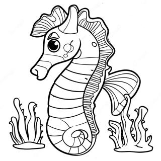 Razigrani Morski Konjic Sa Koralom Bojanka 36140-7905