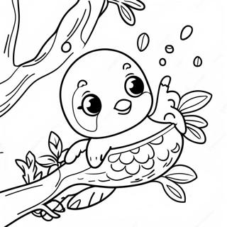 Slatki Beba Kolibri U Gnezdu Bojanka 36517-7989