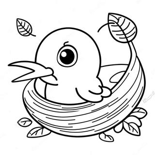 Slatki Beba Kolibri U Gnezdu Bojanka 36517-7990