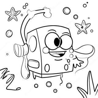 Spongebob Na Pecanju Meduza Bojanka 3663-2666