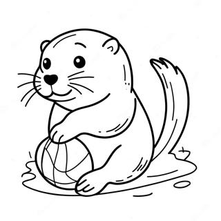 Vidra Se Igra Sa Loptom Bojanka 36697 8030