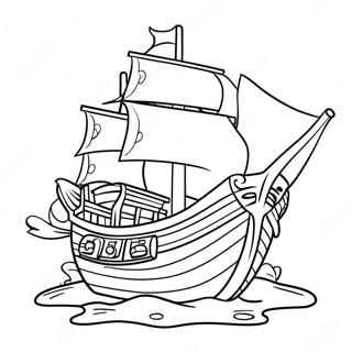 Karton Piratska Lada Sa Blagom Bojanka 37173-8125